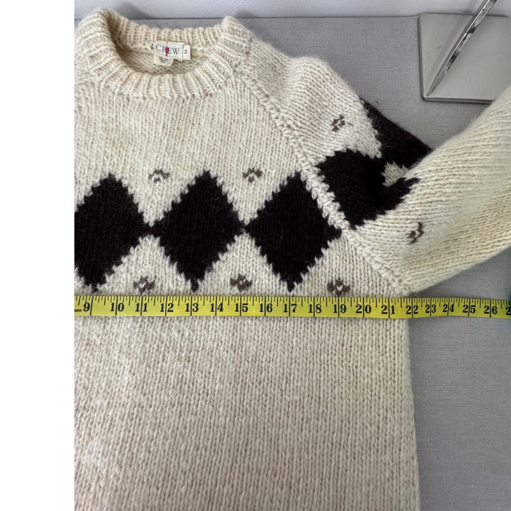 Vintage‎ J. Crew Oarsman Chunky Wool Sweater Mens Medium Crewneck - Picture 8 of 9